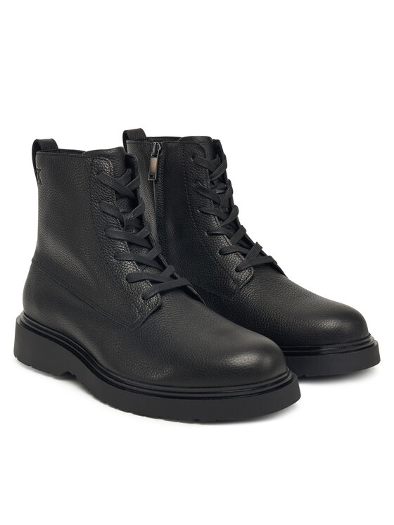 Туфли на шнуровке Combat Ess Lace Up Zip Boot Lth YM0YM01373 Calvin Klein, черный — фото 2