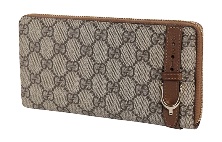 Холщовая сумка с кожаным кошельком унисекс Ebony/Brown GUCCI — фото 2