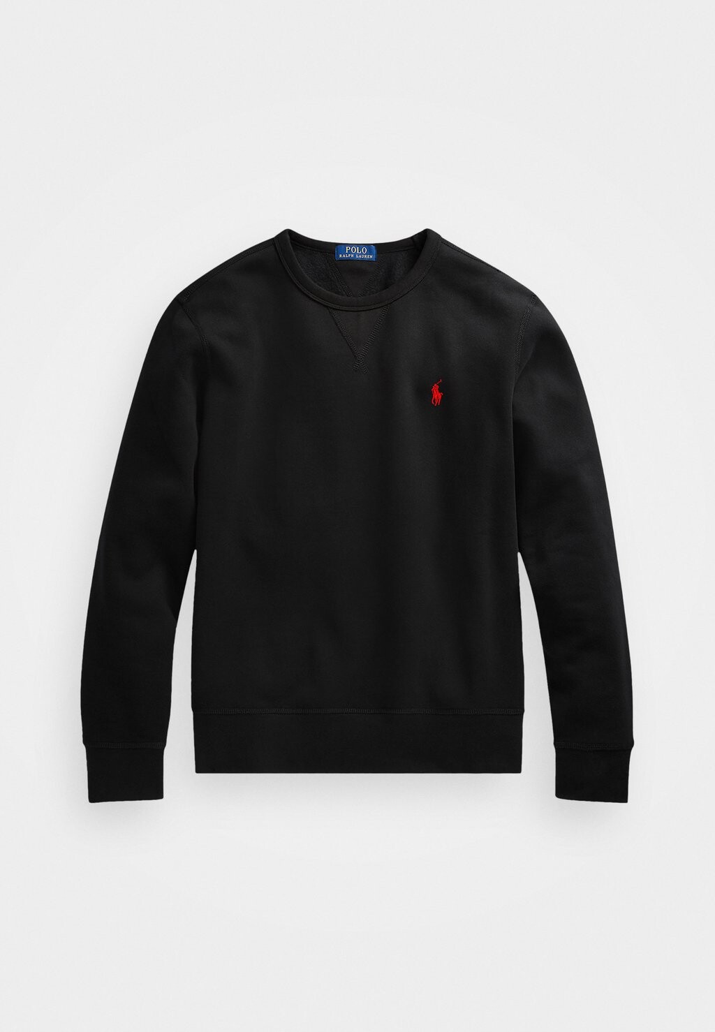Толстовка LONG SLEEVE Polo Ralph Lauren, черная футболка-поло — фото 4