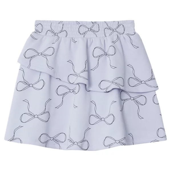 

Юбка-шорты из флиса для девочек 2-20 лет Lands' End, цвет washed purple bows