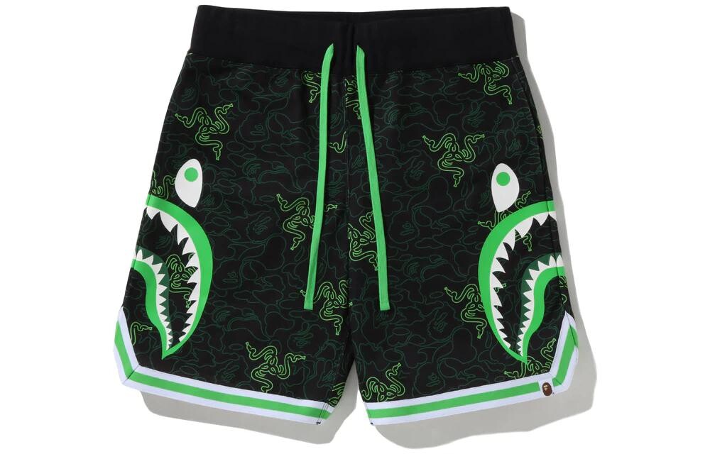 

Bape повседневные шорты мужские ярко-зеленые A Bathing Ape, зеленый