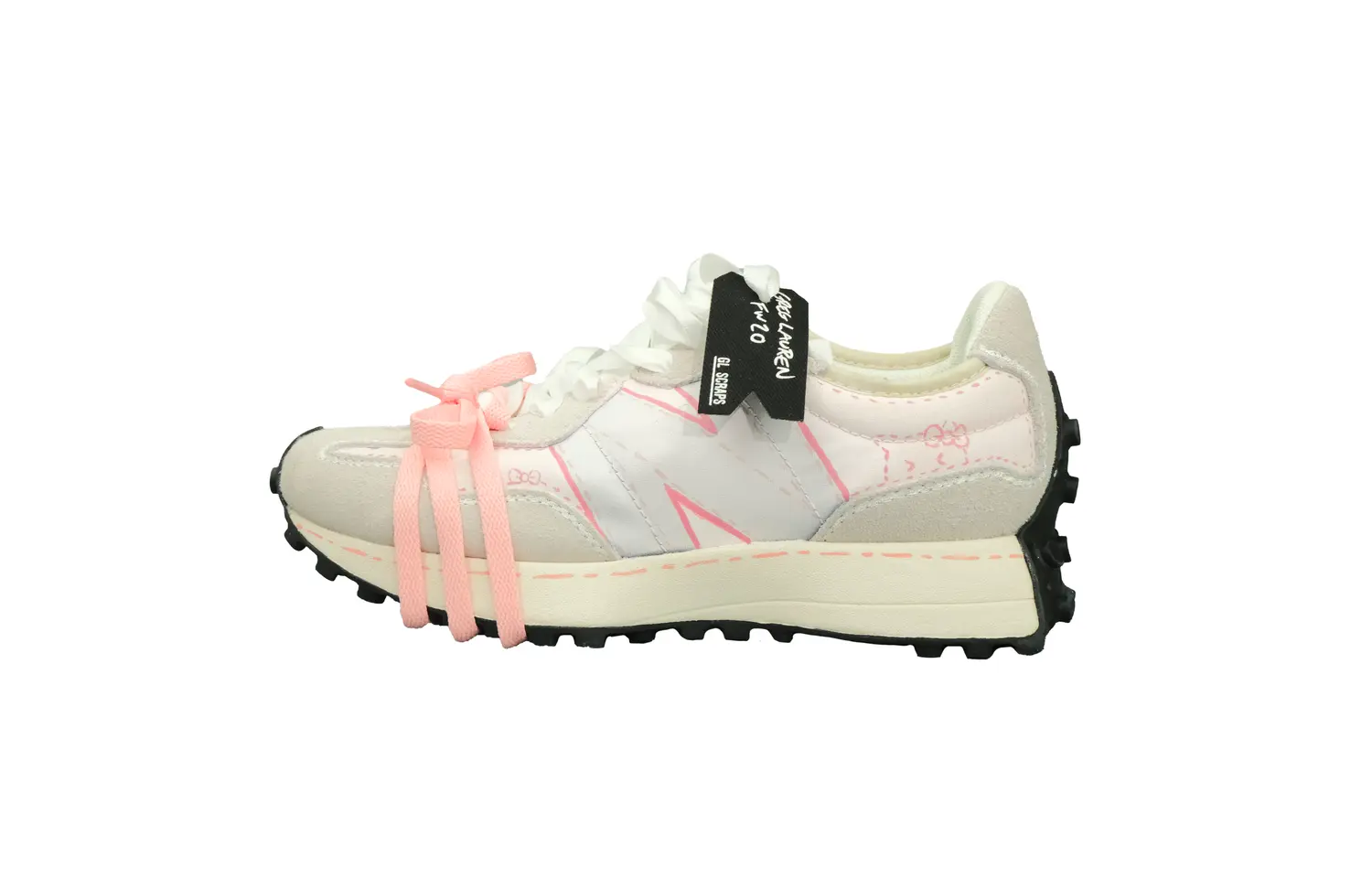 

New Balance Кроссовки NB 327 Low top женские серые розовые