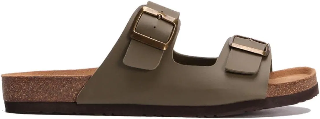 Кожаные сандалии Kifidis Soft Step K0765SE, ​​сабо, мюли, удобная обувь, домашние тапочки, Khaki