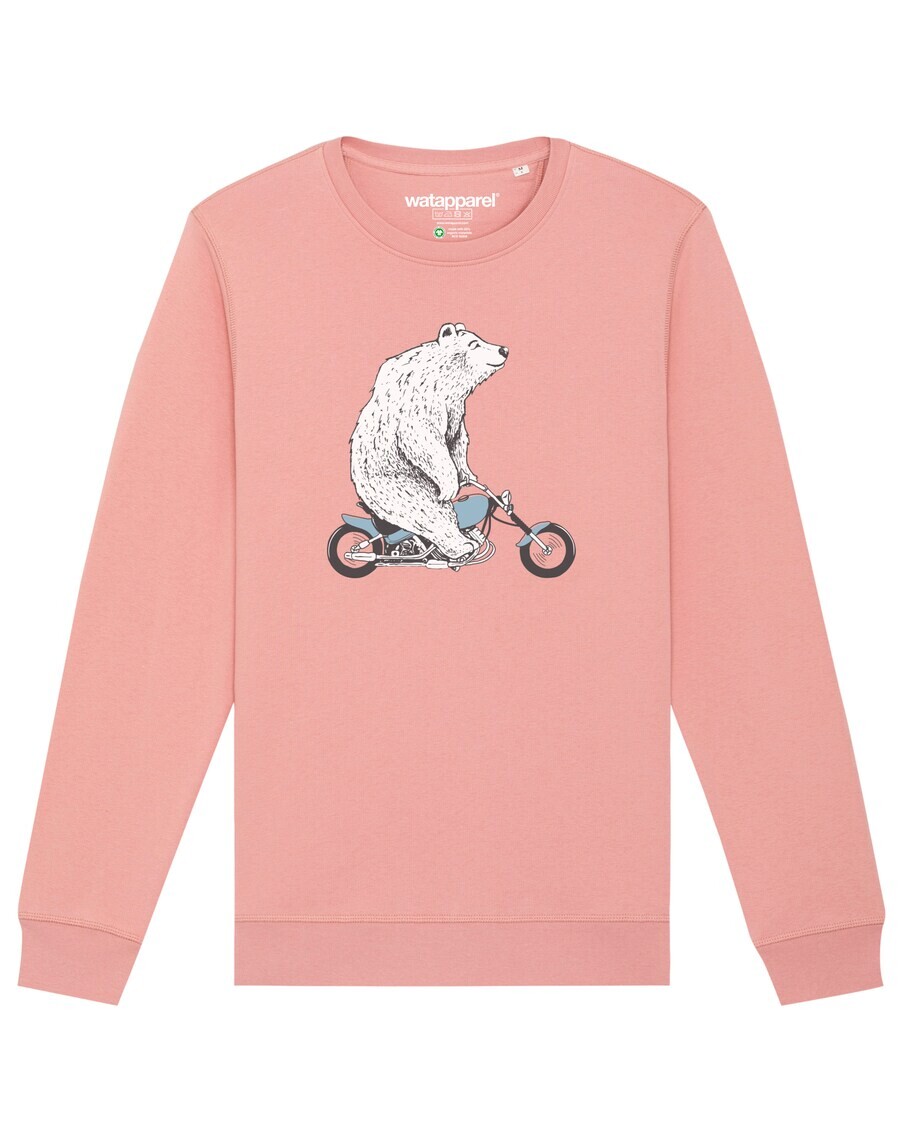 

Свитер Watapparel Sweatshirt Bär auf Bike, розовый