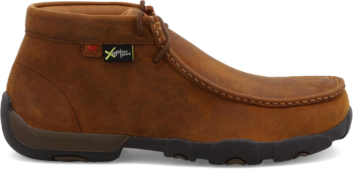Мужские мокасины Twisted X Chukka Driving Moc, с мокасиновым носком и подошвой CellSole, Peanut — фото 4