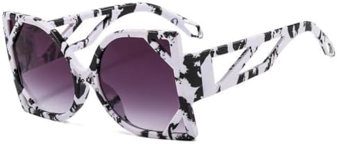 

Крупные квадратные солнцезащитные очки 2027 года для женщин, качественные очки для женщин/мужчин, очки для женщин с защитой от УФ-излучения UV400 MTZJH, Whitetortoiseshell