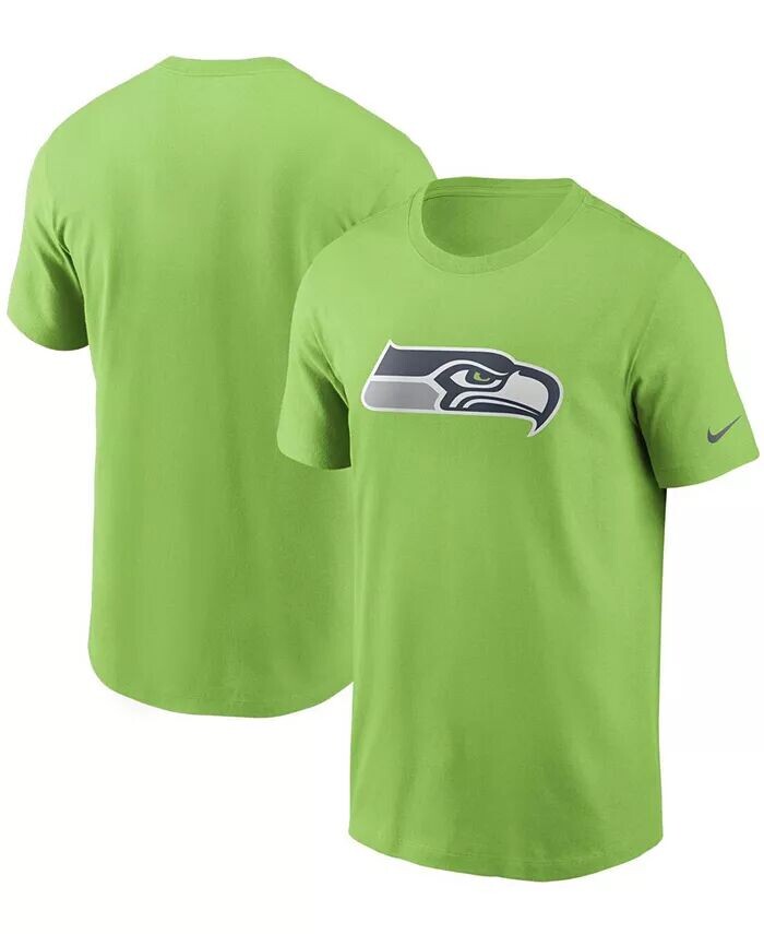 

Мужская неоново-зеленая футболка с логотипом Seattle Seahawks Primary Nike