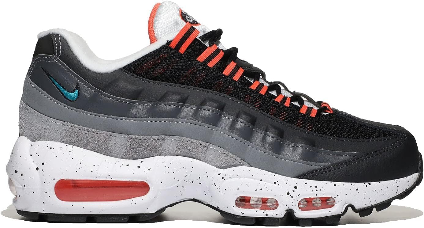 Кроссовки Nike Air Max 95 Recraft для мальчиков, белый/черный/оранжевый — фото 4