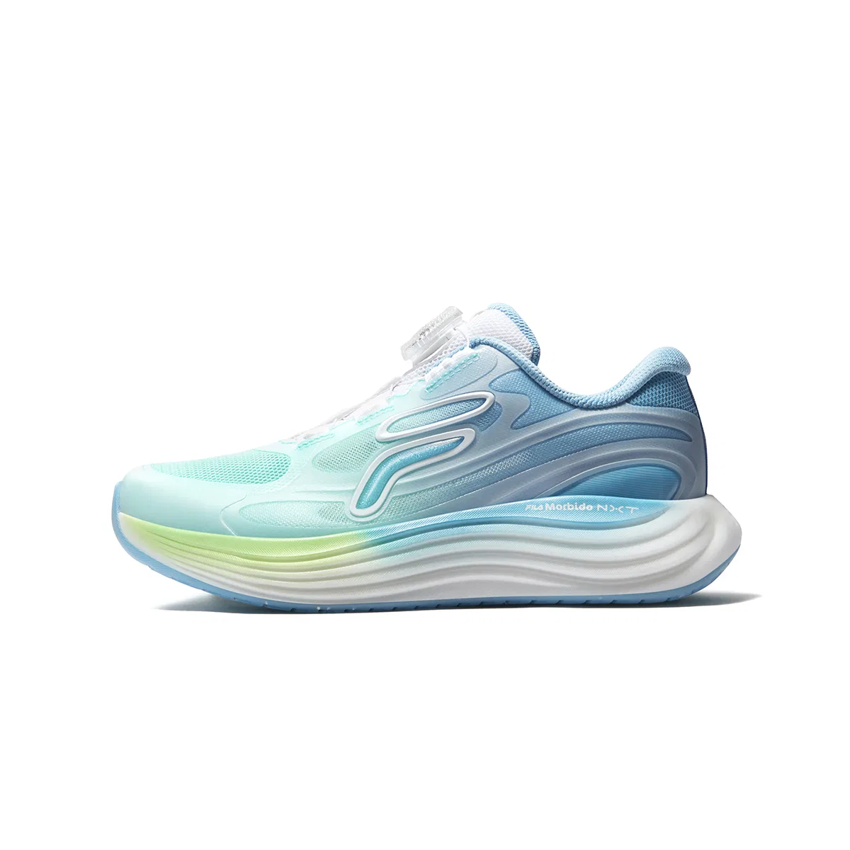 Кроссовки для бега PERFORMANCE FPF Fabric Rebound Breathable Lightweight Cushioning Orchid Green/Traditional Blue FILA KIDS