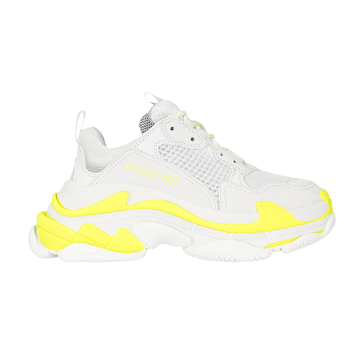 

Кроссовки Balenciaga Triple S Sneaker 'White Fluo Yellow', белый