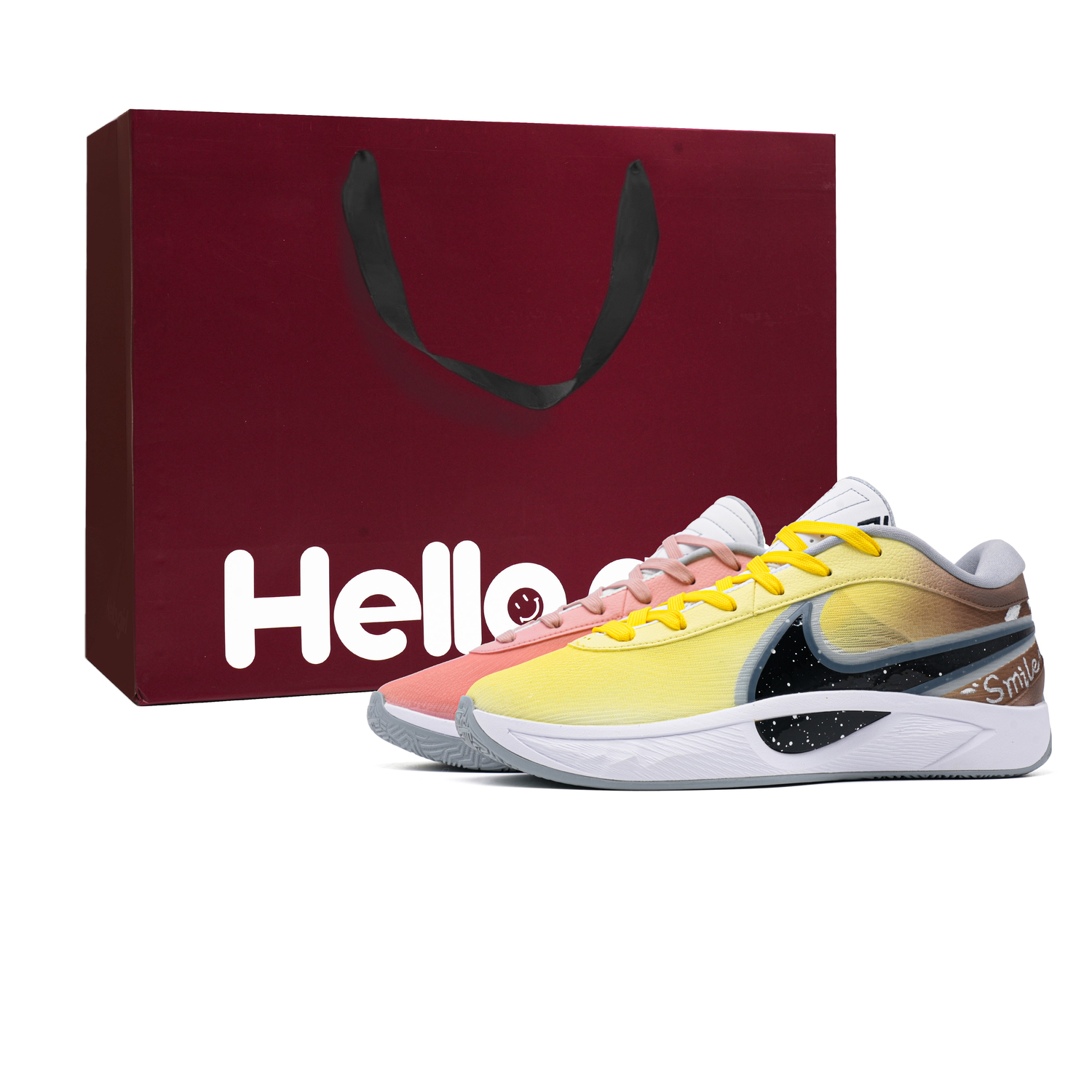 

Nike Кроссовки баскетбольные Giannis Freak 6 Big Player Cushioning Lightweight Low top мужские yellow pink