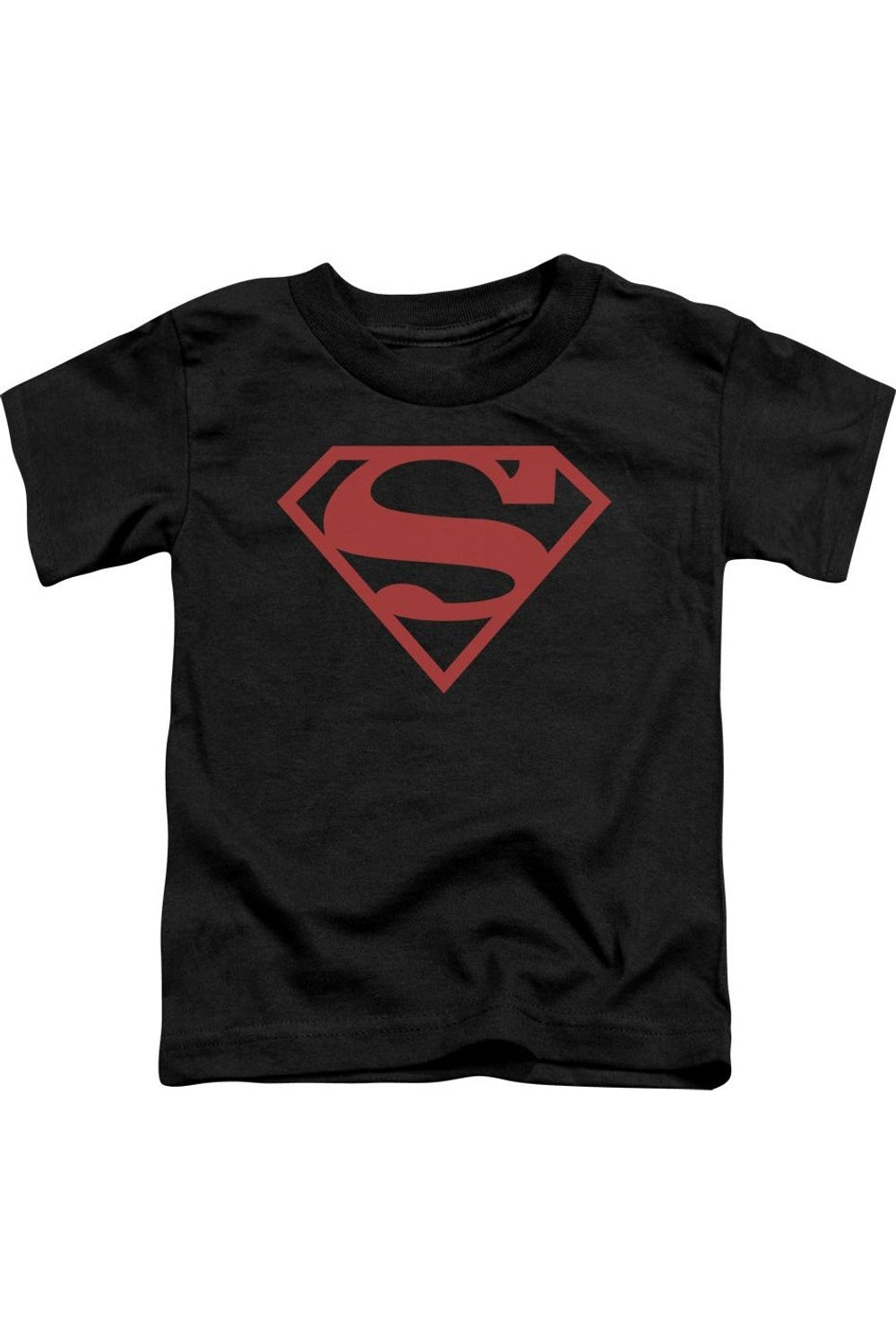 

Футболка с коротким рукавом для малышей с красным щитом Superman на черном фоне Gildan