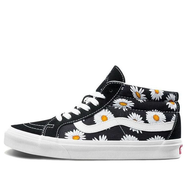 

Кроссовки sk8-mid flower pattern 'black white' Vans, черный