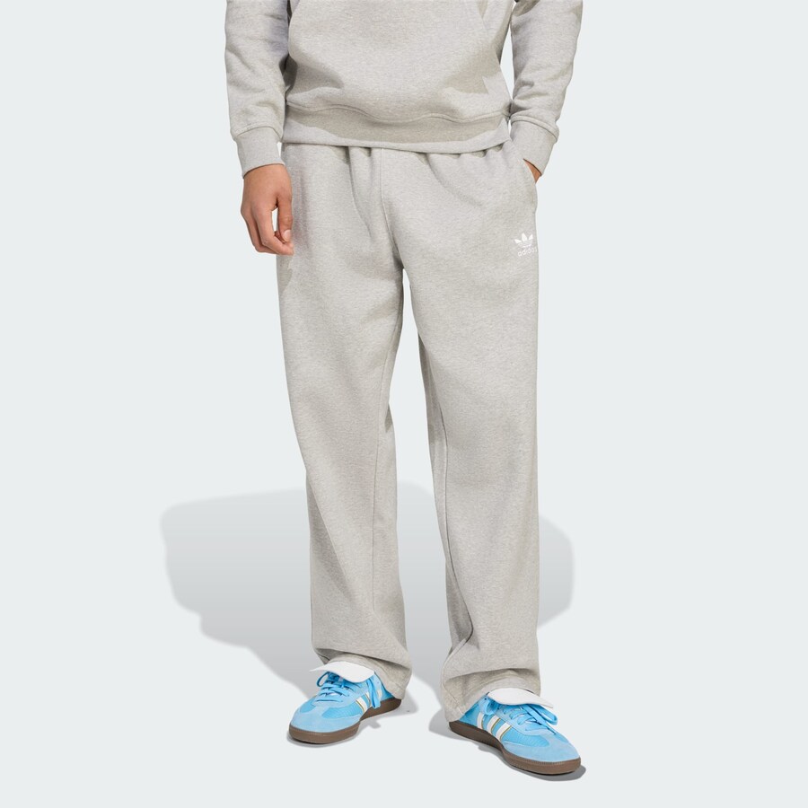 Брюки свободного кроя ADIDAS ORIGINALS Trefoil Essentials, пятнистый серый — фото 2