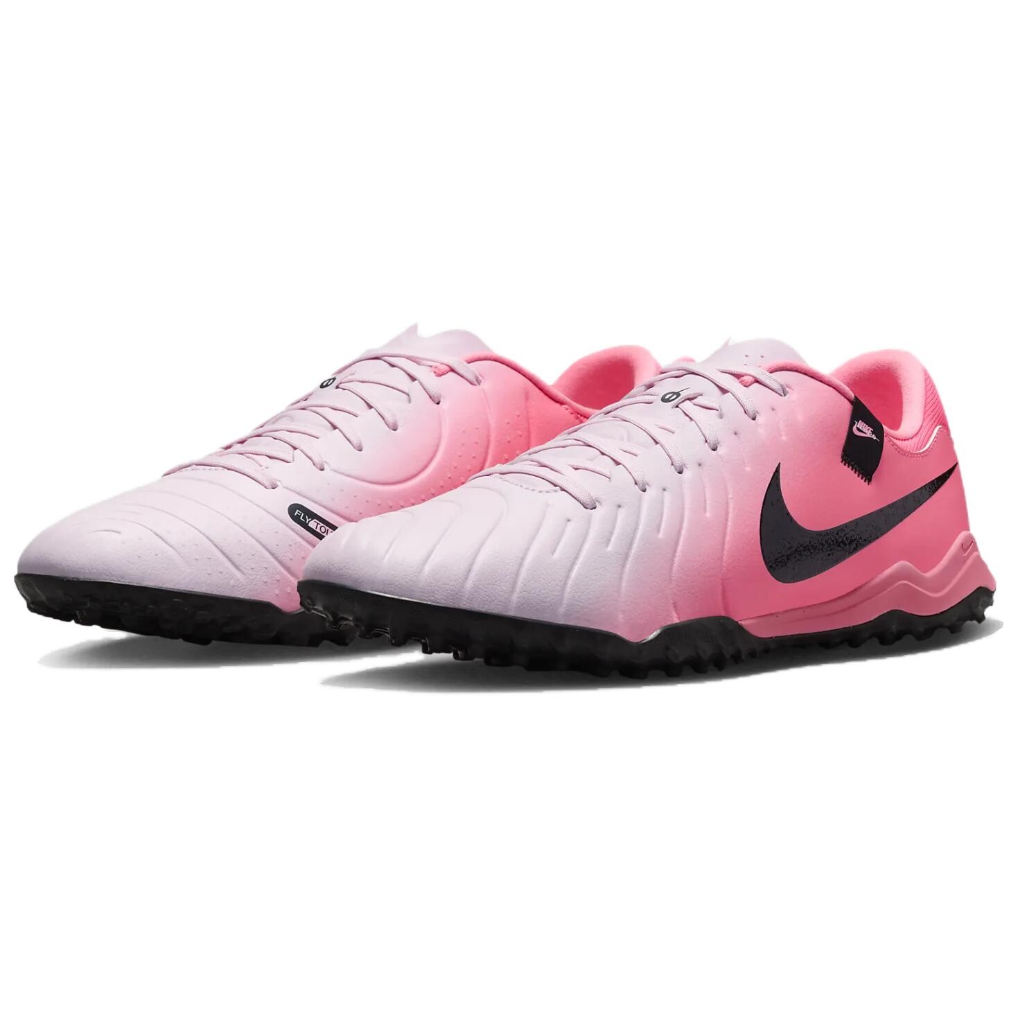 Футбольные бутсы Tiempo Legend 10 мужские низкие розовые пенистые черные Nike — фото 2