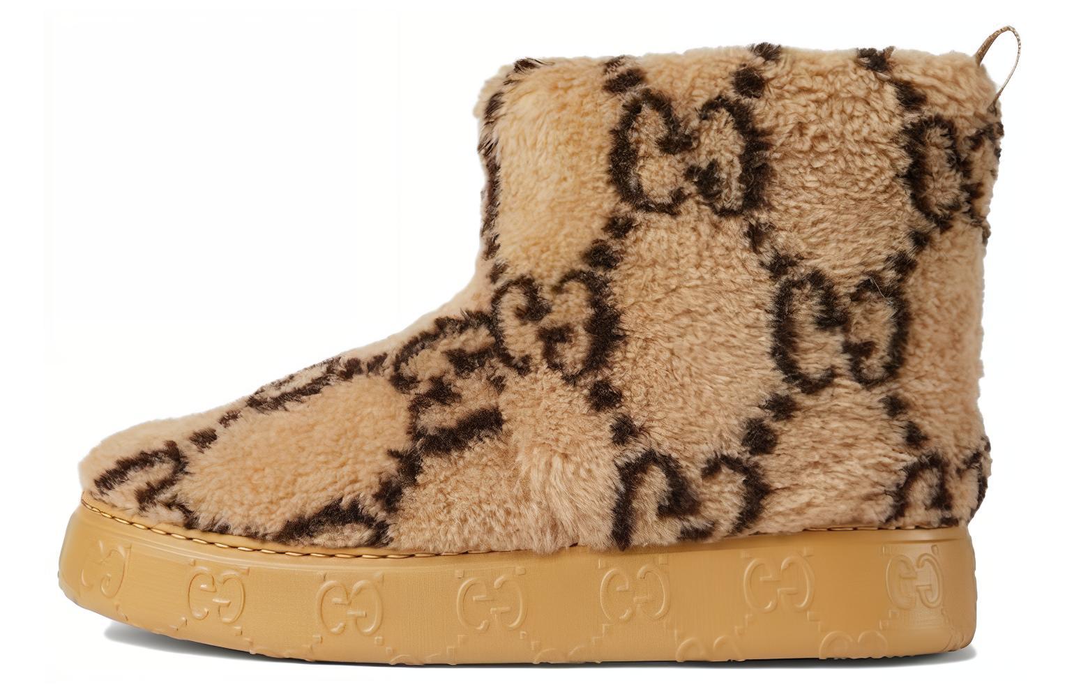 GUCCI Женские зимние ботинки до щиколотки brown — фото 3