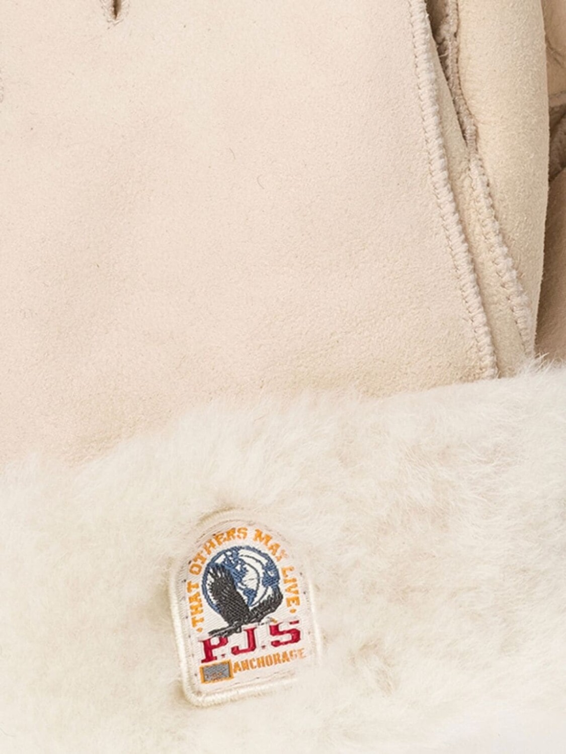 

Parajumpers перчатки из овчины с нашивкой-логотипом, серый