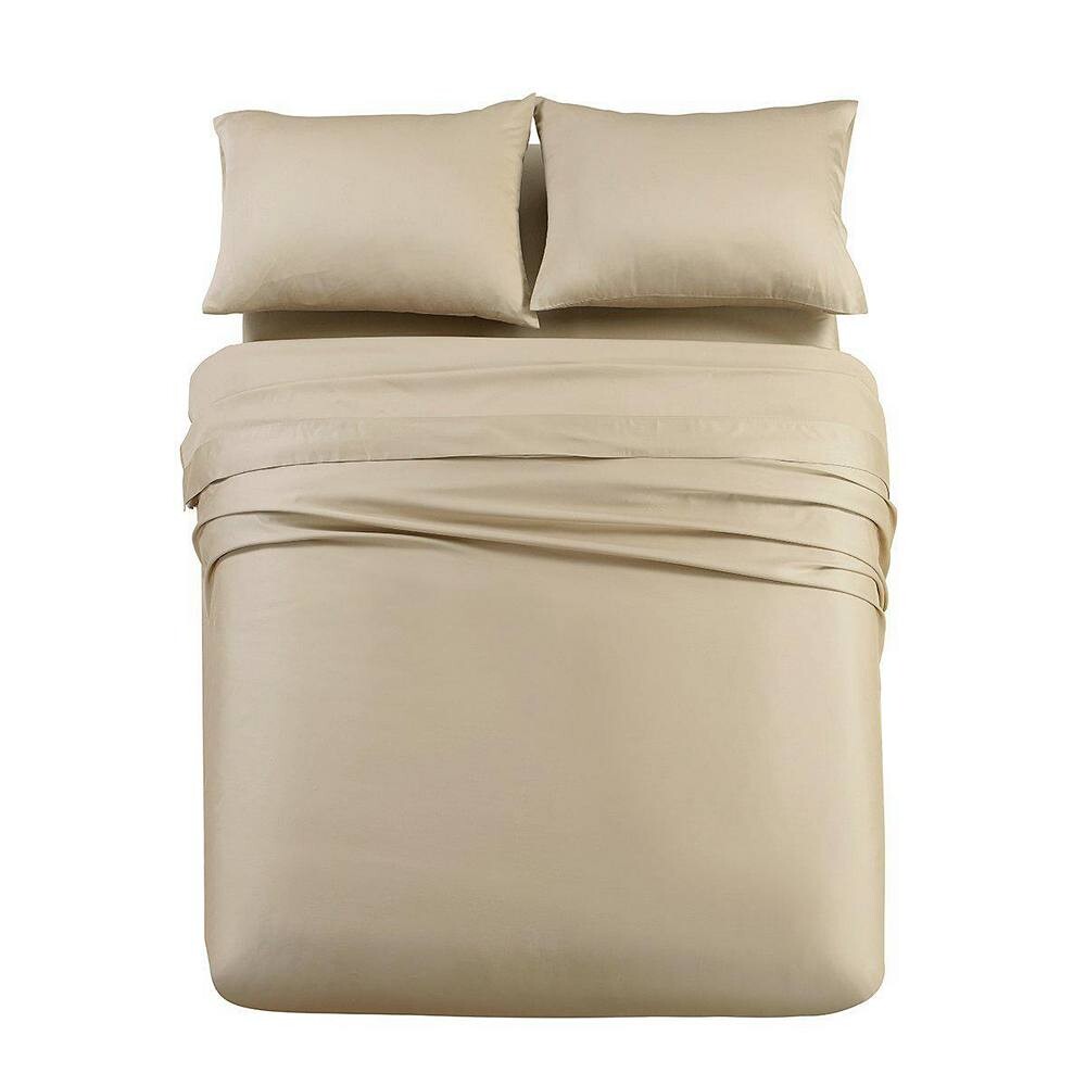 

Комплект постельного белья Flex King (top Split King) — эвкалипт 600TC Tencel Lyocell Egyptian Linens, цвет Taupe