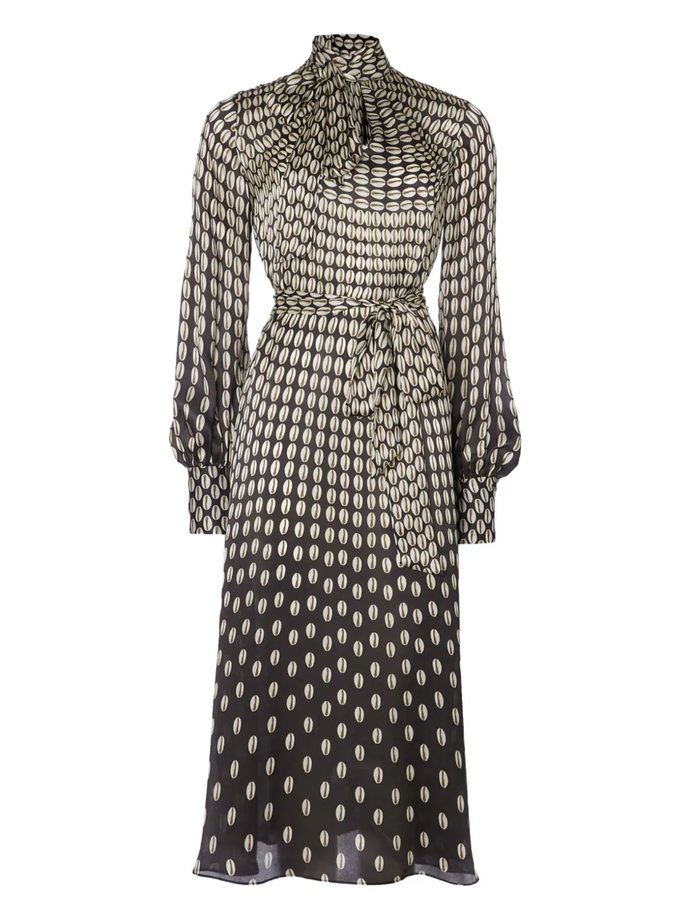 

Платье Cowrie с поясом и принтом Temperley London, черный