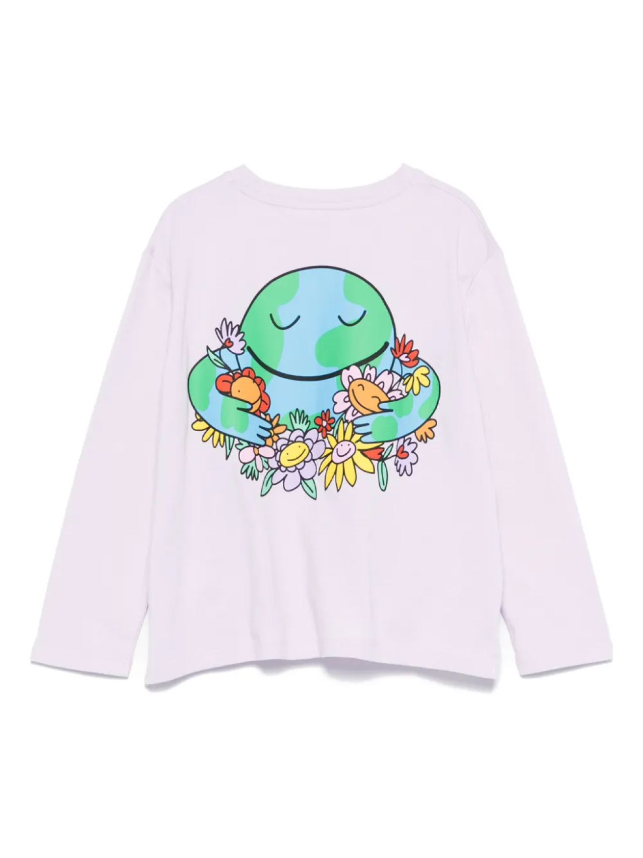 Футболка с длинным рукавом Earth Friends Stella McCartney Kids, фиолетовый — фото 2