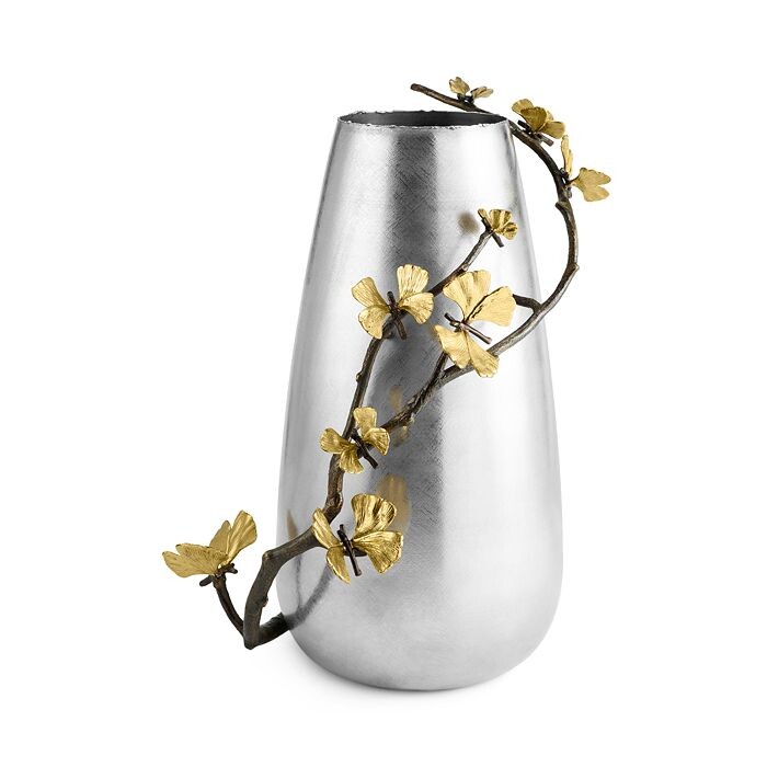 

Michael Aram Butterfly Ginkgo Центральная ваза, серебряный