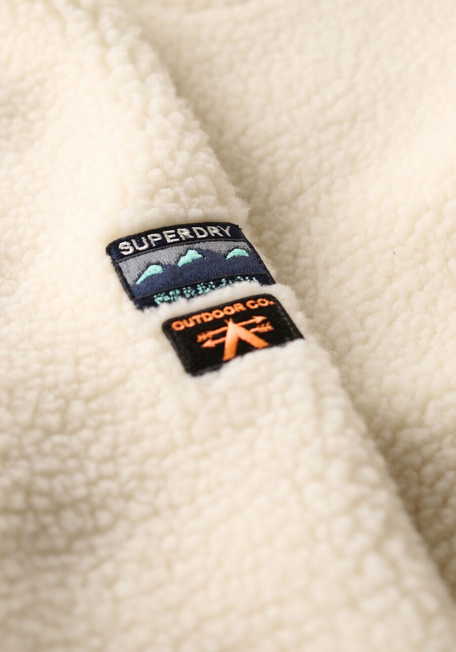Куртка для активного отдыха Superdry Fleece Jacket, экрю — фото 4