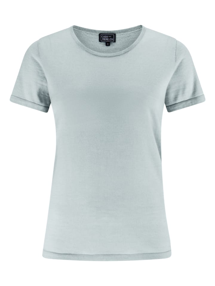 

Футболка с круглым вырезом мятно-зеленого цвета CASH-MERE.CH, Зеленый, Футболка с круглым вырезом мятно-зеленого цвета CASH-MERE.CH