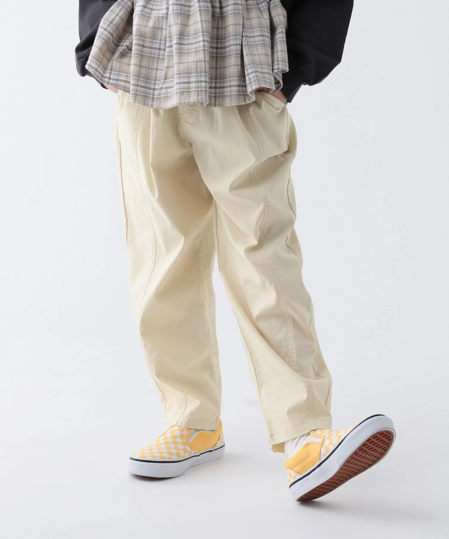 Детские штаны из смеси льна и модала BAYFLOW Barrel Pant off-white