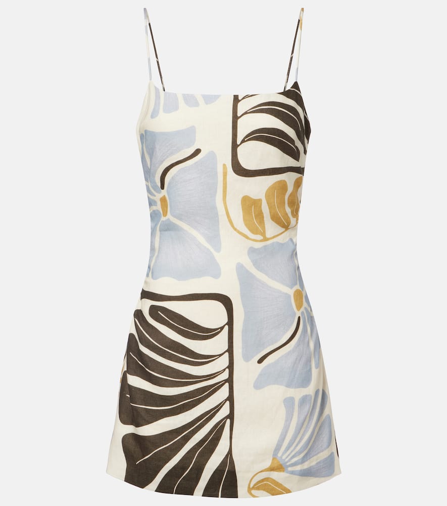 

Льняное мини-платье Lola с цветочным принтом SIR, Fiorello Verde