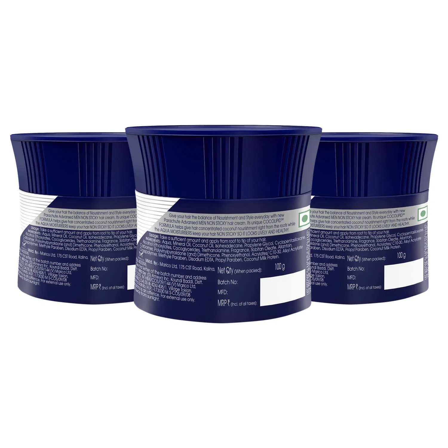 Мужской крем для волос «Advansed Men Hair Cream Classic» от Parachute (набор из 3 шт.) Parachute Advansed — фото 2
