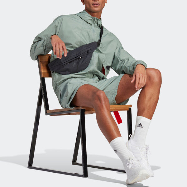 Куртка adidas City Escape Windbreaker Jacket 'Silver Green', зеленый — фото 4