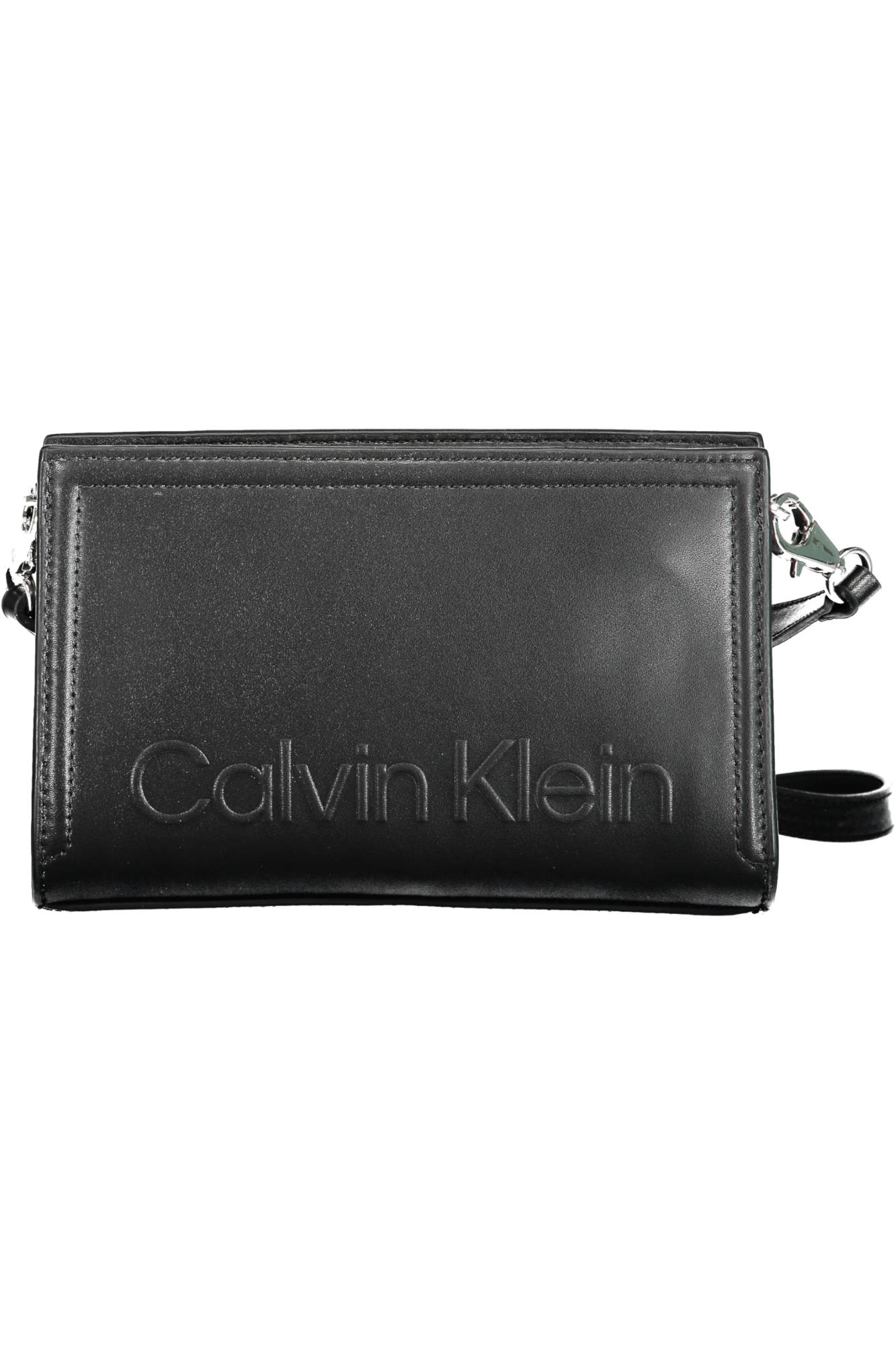 

Женская сумка Calvin Klein из экокожи с тисненым логотипом, черный