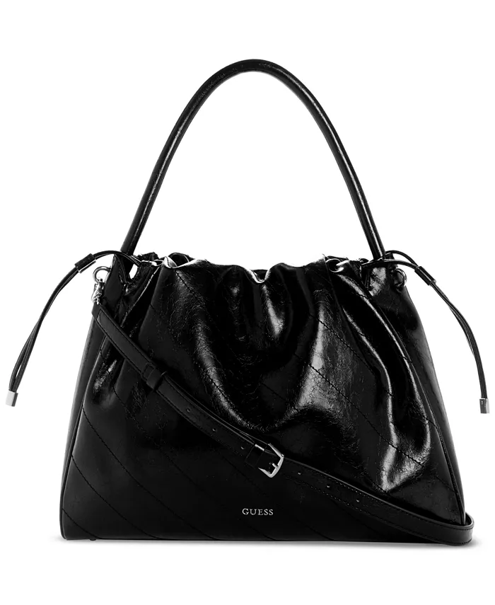 

Сумка-шоппер Amy's на шнурке GUESS, черный