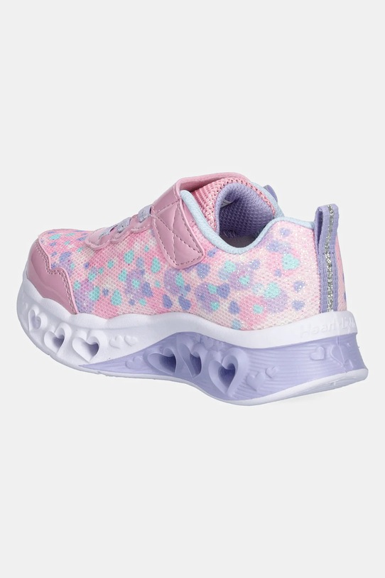 Детские кроссовки Flutter Heart Lights Skechers, розовый — фото 3
