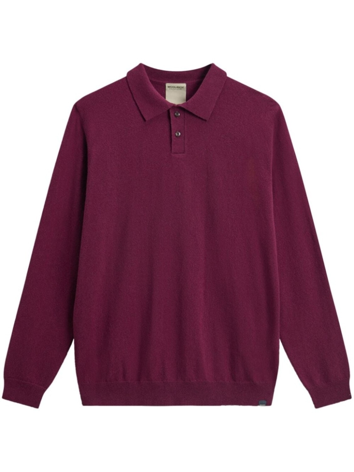 

Woolrich кашемировый свитер с воротником-поло, красный