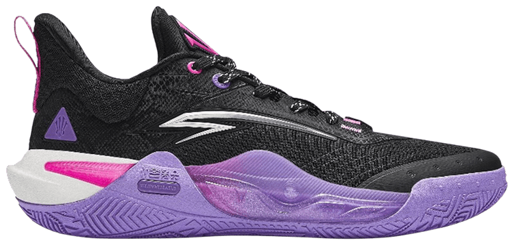 

Кроссовки Anta Kai 1 Speed 'Black Midnight Purple', черный