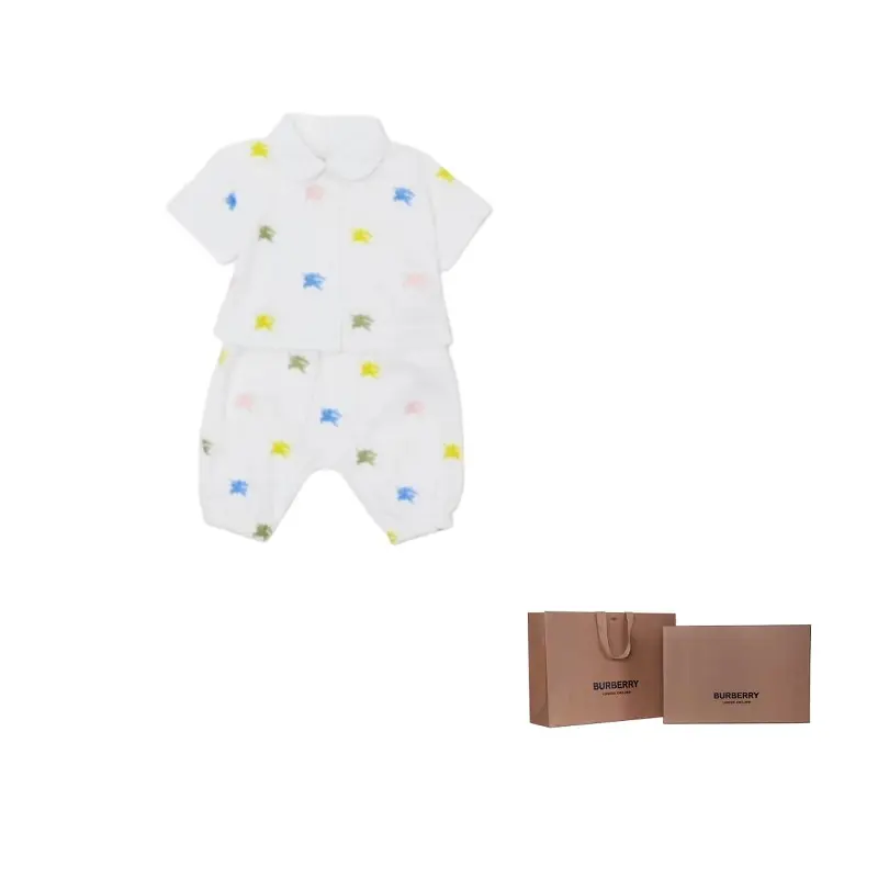 

Белая повседневная спортивная одежда для младенцев и малышей Burberry, белый