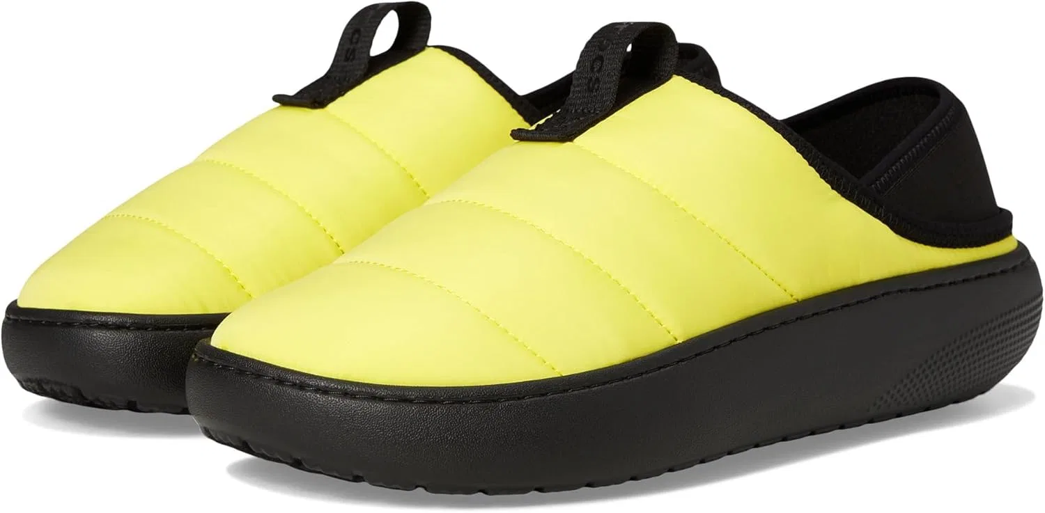 Кроксы Classic Puff Moc Crocs, Cyber Yellow Multi