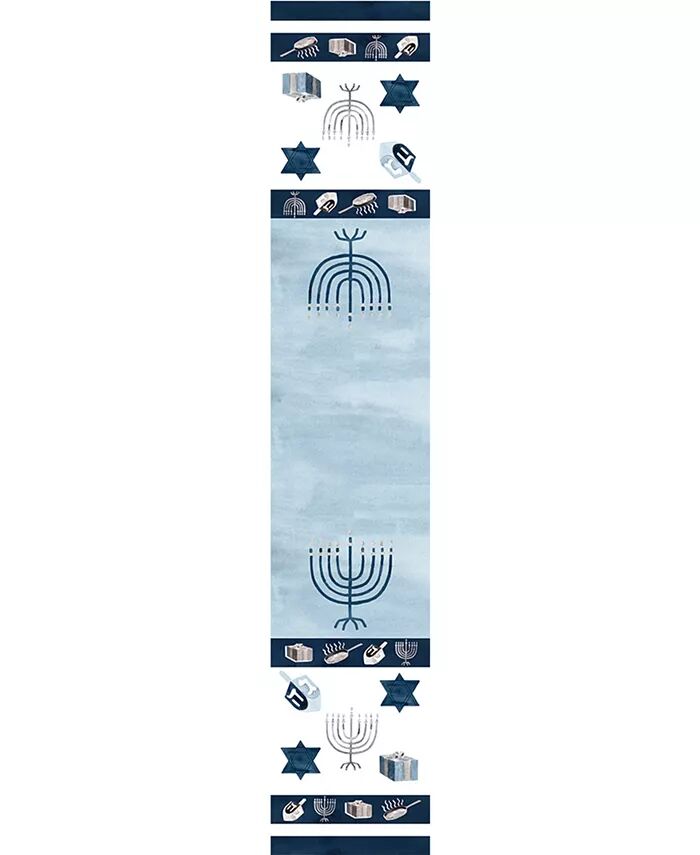 

Дорожка для стола Happy Hanukkah, 72 x 13 дюймов Laural Home, синий