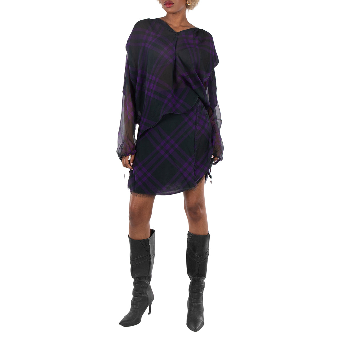 

Блузка из шелка Burberry Check Pattern, Royal Ip Pattern