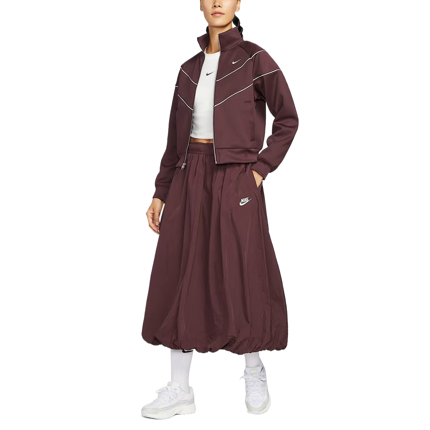 

Спортивная повседневная длинная юбка Women's Nike, Burgundy