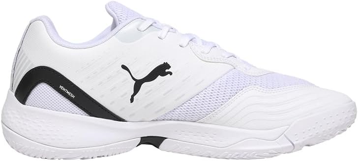 Кроссовки PUMA Unisex Solarflash III для зала, белый/черный — фото 3