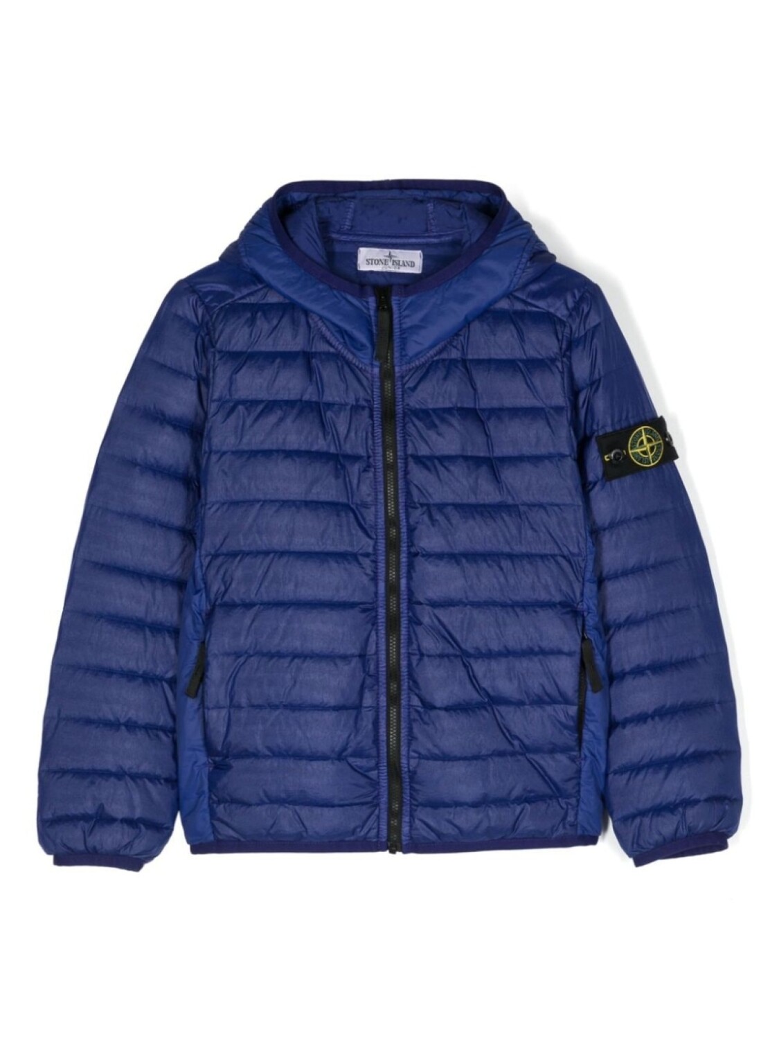 

Stone Island Junior куртка с капюшоном и логотипом Compass, синий