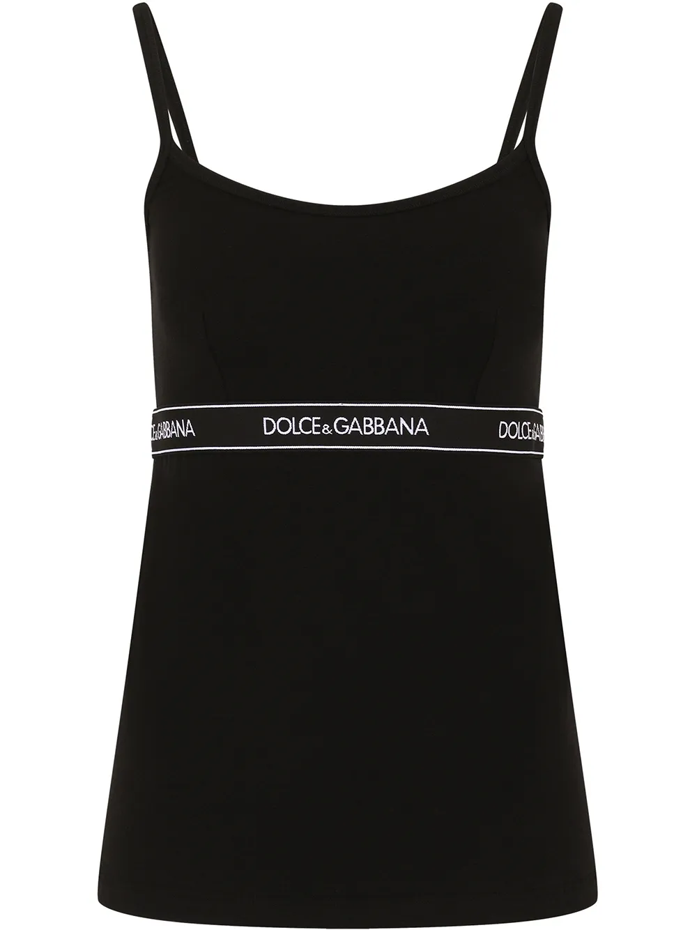 

Топ с логотипом DOLCE & GABBANA, черный