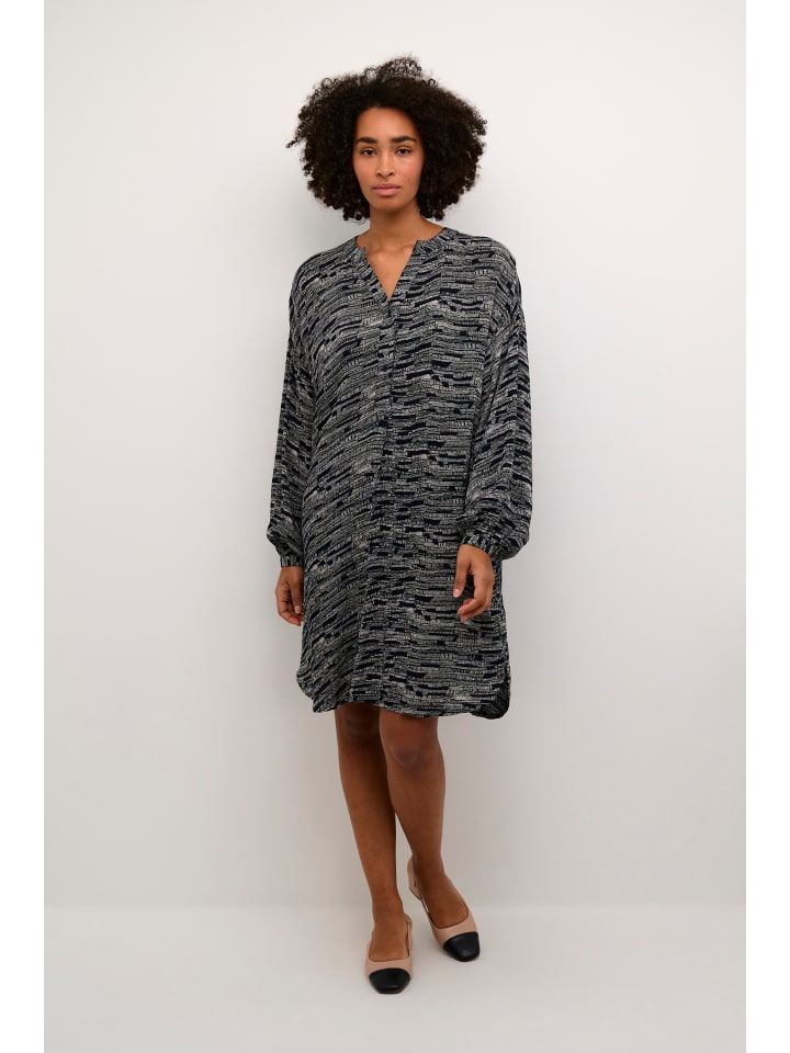 

Kaffe Платье KAamber оверсайз с принтом Midnight/Turtledove