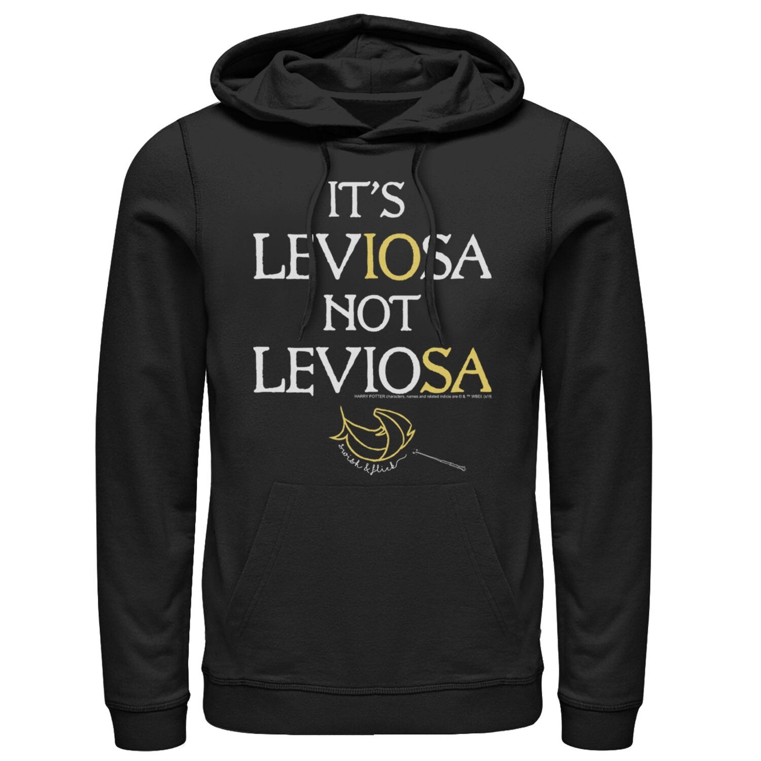 

Мужская толстовка с капюшоном Harry Potter It's Leviosa Not Leviosa