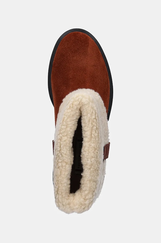 Замшевые ботинки Faux Fur Suede Roll-Down Boot Tommy Hilfiger, коричневый — фото 4
