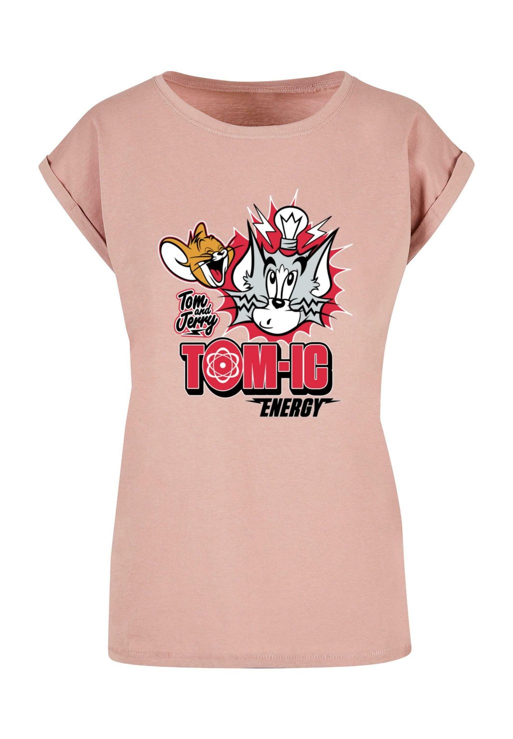 

Футболка с принтом TOM AND JERRY TOMIC ENERGY ABSOLUTE CULT, светло-розовый