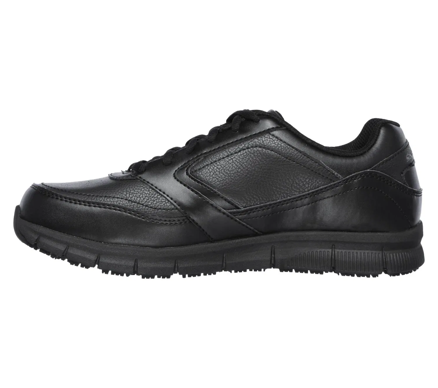 Skechers Мужские рабочие кроссовки на шнуровке, черные — фото 2