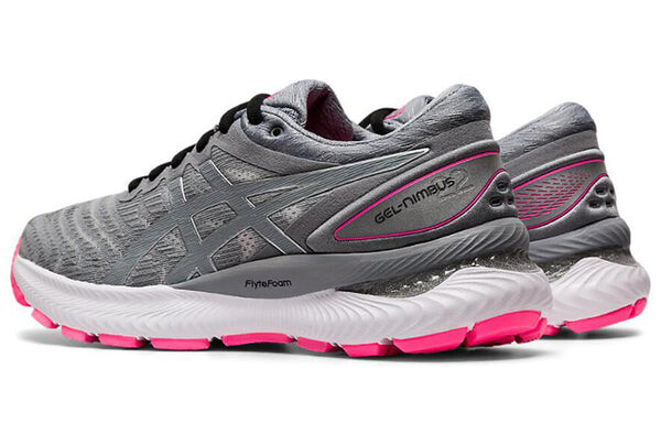 Кроссовки гелевые нимбус 22 облегченный показ Asics, розовый — фото 4